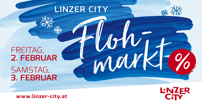 Linzer City Flohmarkt am 2. und 3. Februar 2018 von 09:00 bis 18:00 Uhr.