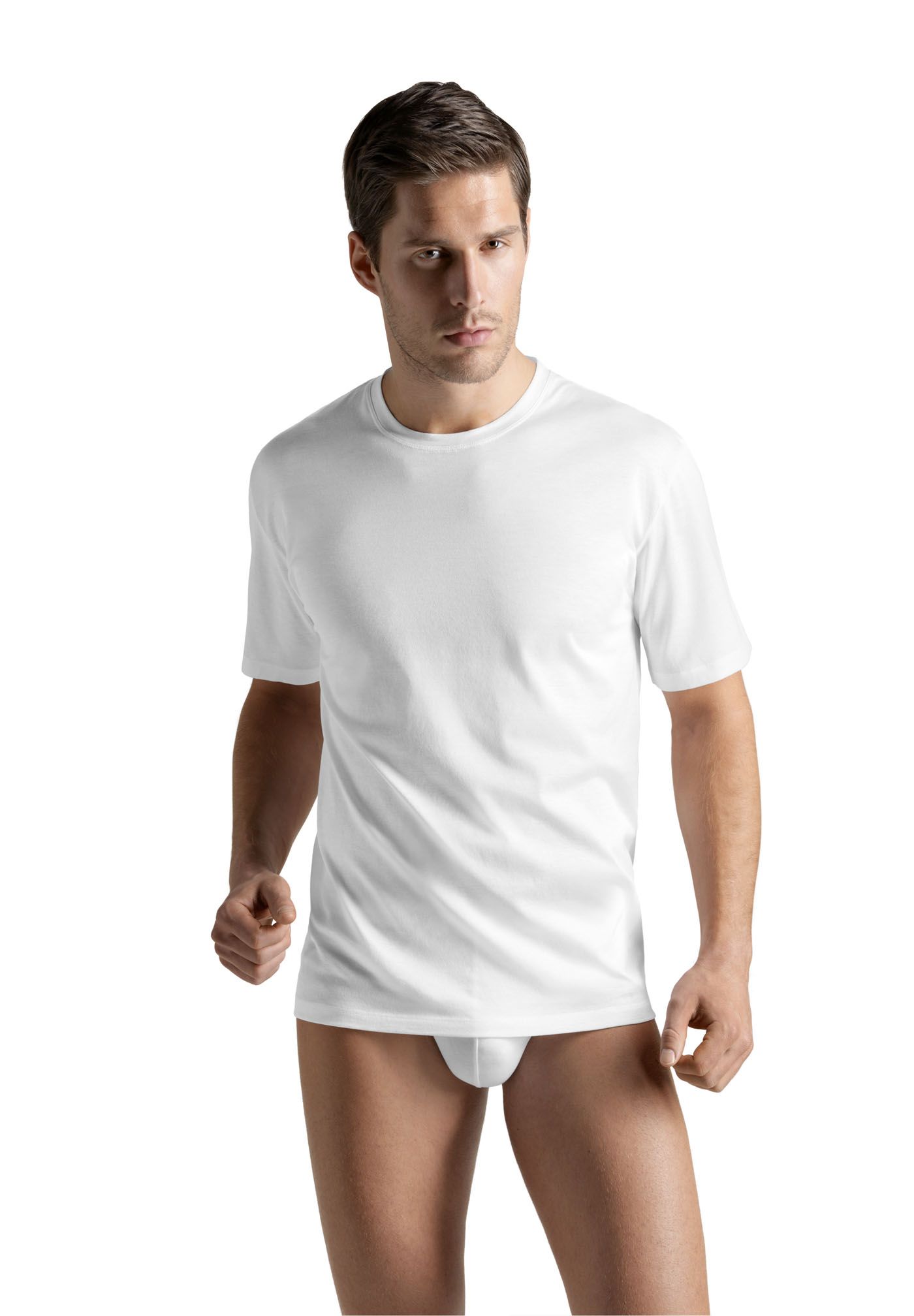 Hanro-Cotton Sporty, Shirt Kurzarm