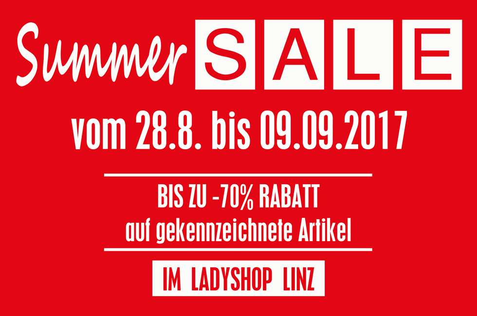 Summer Sale 2017 bei Ladyshop – Linz