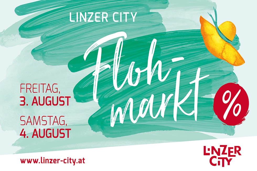 Linzer City Flohmarkt am 3. und 4. August 2018 von 09:00 bis 18:00 Uhr auf der Linzer Landstrasse