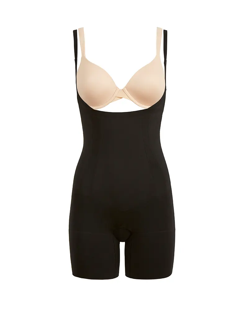SPANX - OnCore Open-Bust Mid-Thigh Bodysuit