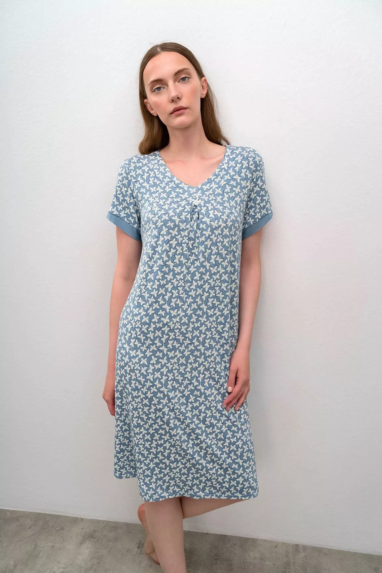 Vamp – Short Sleeve Printed – Nachthemd, Nightgown