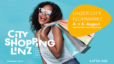 Linzer City Flohmarkt am 4. und 5. August 2023 von 09:00 bis 18:00 Uhr auf der Linzer Landstraße
